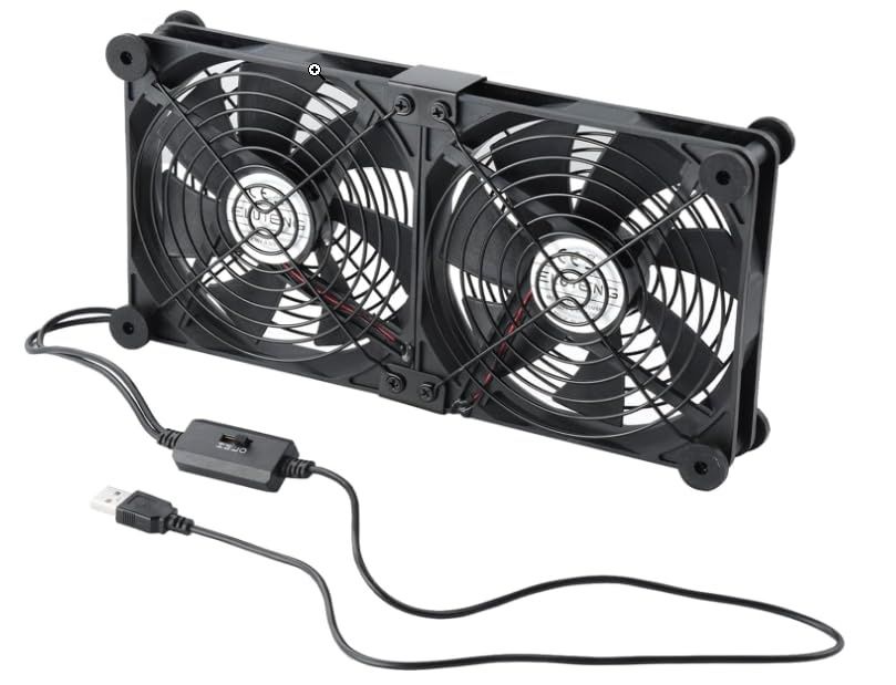 Ventilator cooler USB ELUTENG 140 mm, 5V, 3 viteze, pentru PS, laptop
