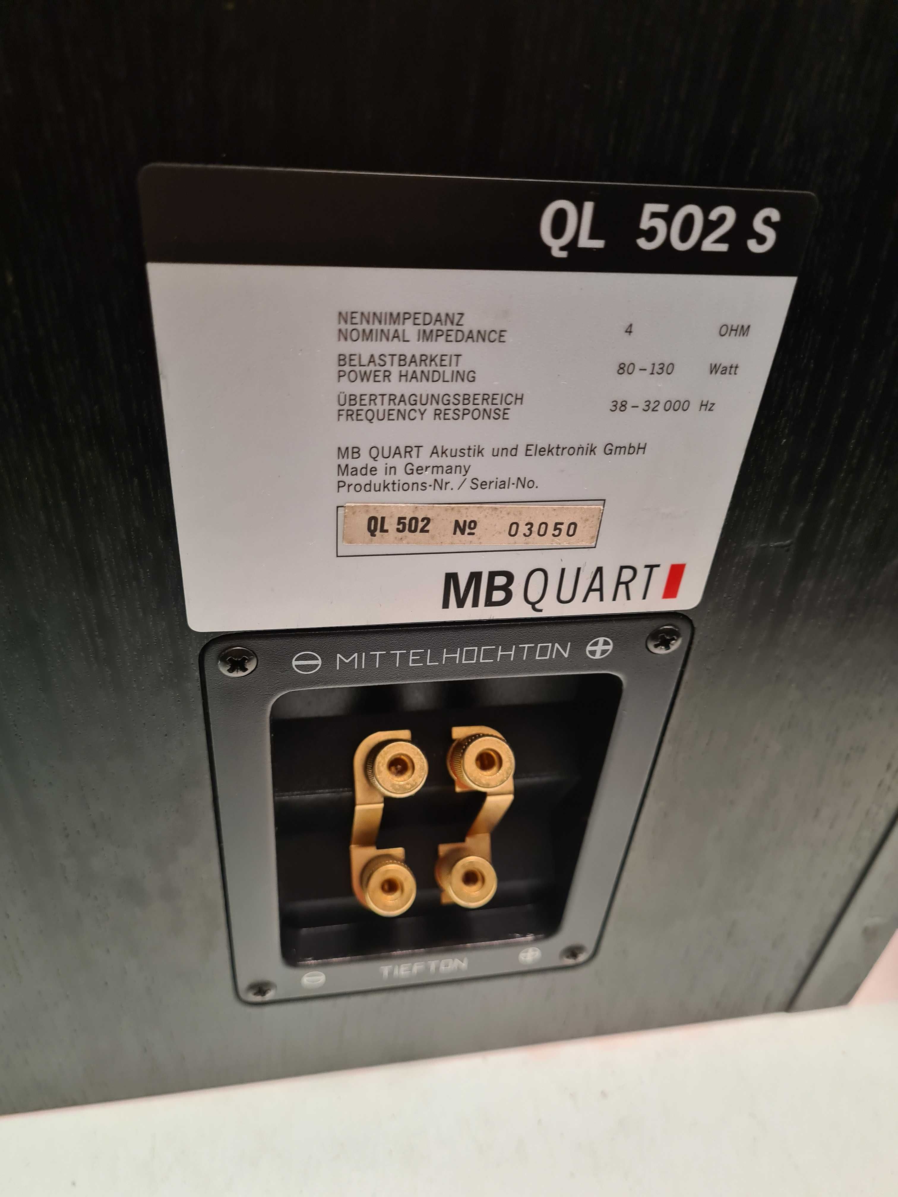 Boxe raft MB Quart QL 502 S 4ohm 80 -130W Germany