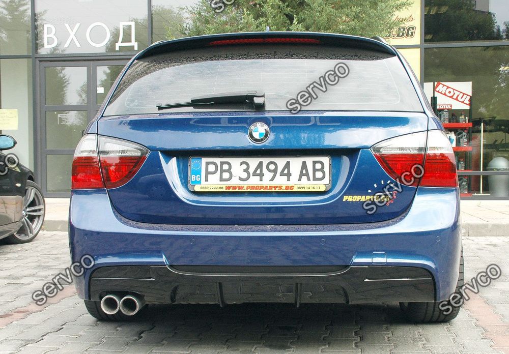 Prelungire difuzor tuning bara spate BMW E90 E91 pt bara pachet M v1