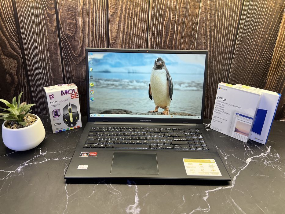 Ноутбук ASUS для работы VivoBook 15 | Ryzen 5-7520U | 16GB | 512GB SSD