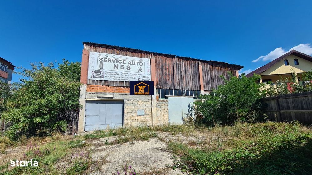 Hală + casă de vânzare în Curtea de Argeș