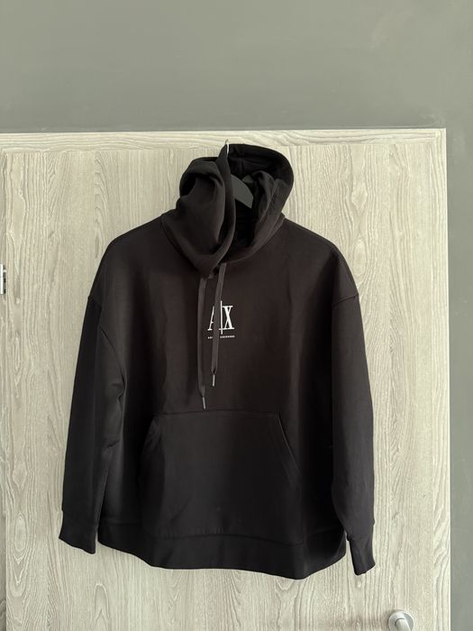 Armani Exhange hanorac unisex negru marimea S nou original