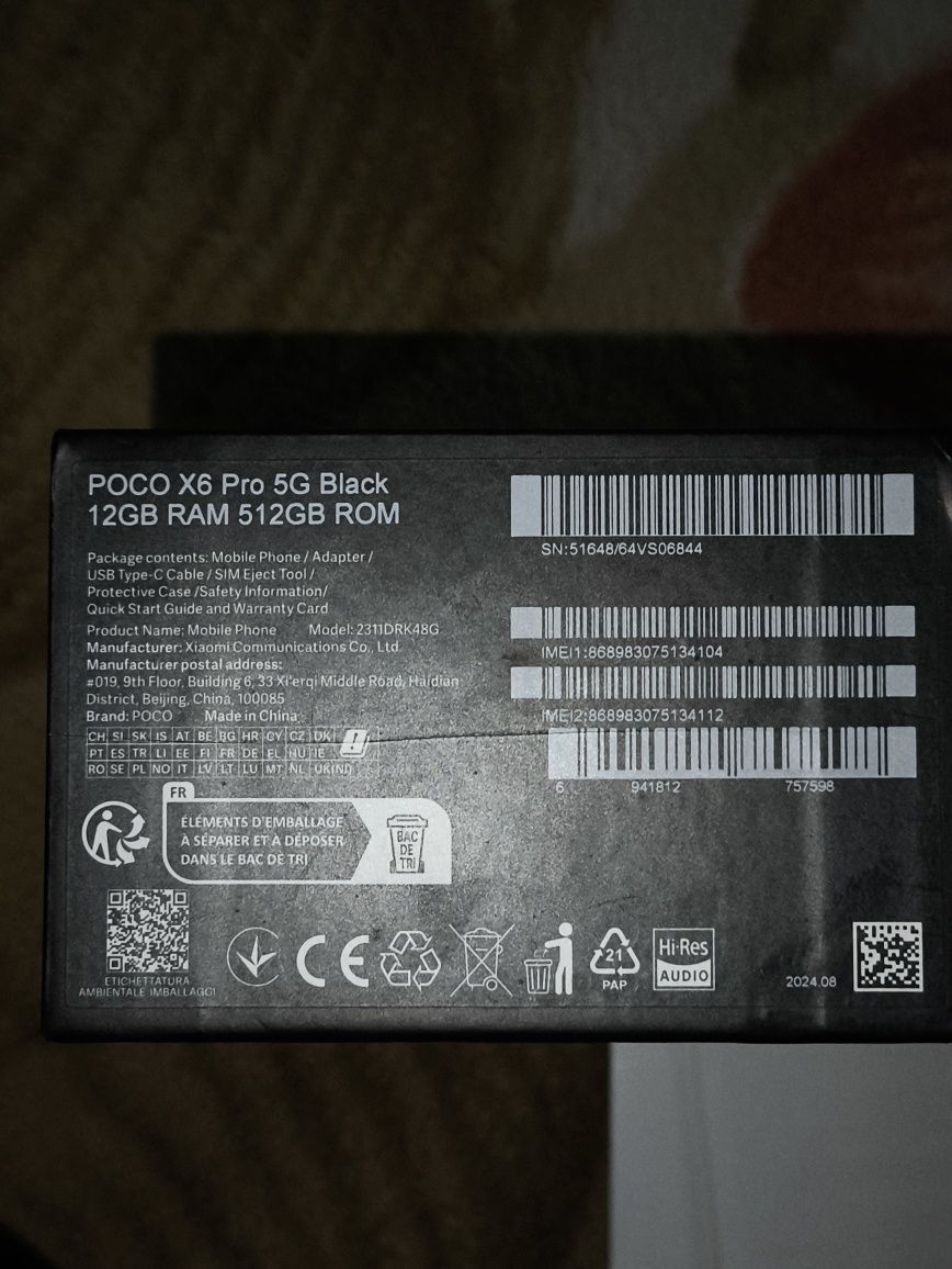 Продается Б/у Poco x6 Pro 5G
