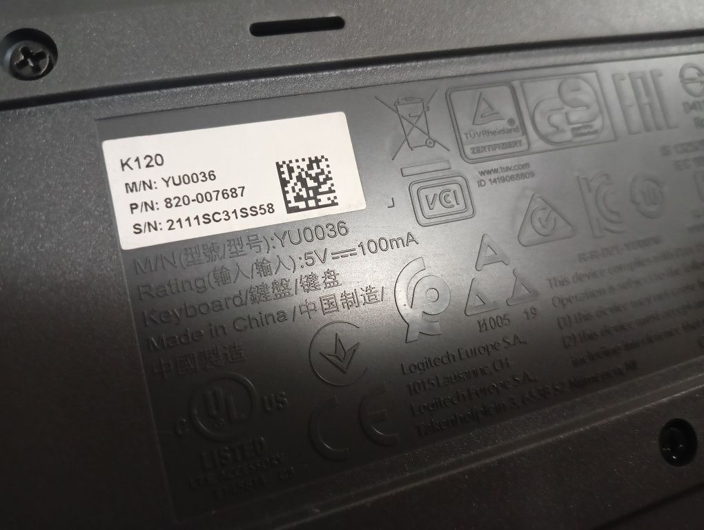 Клавиатура Logitech K120
