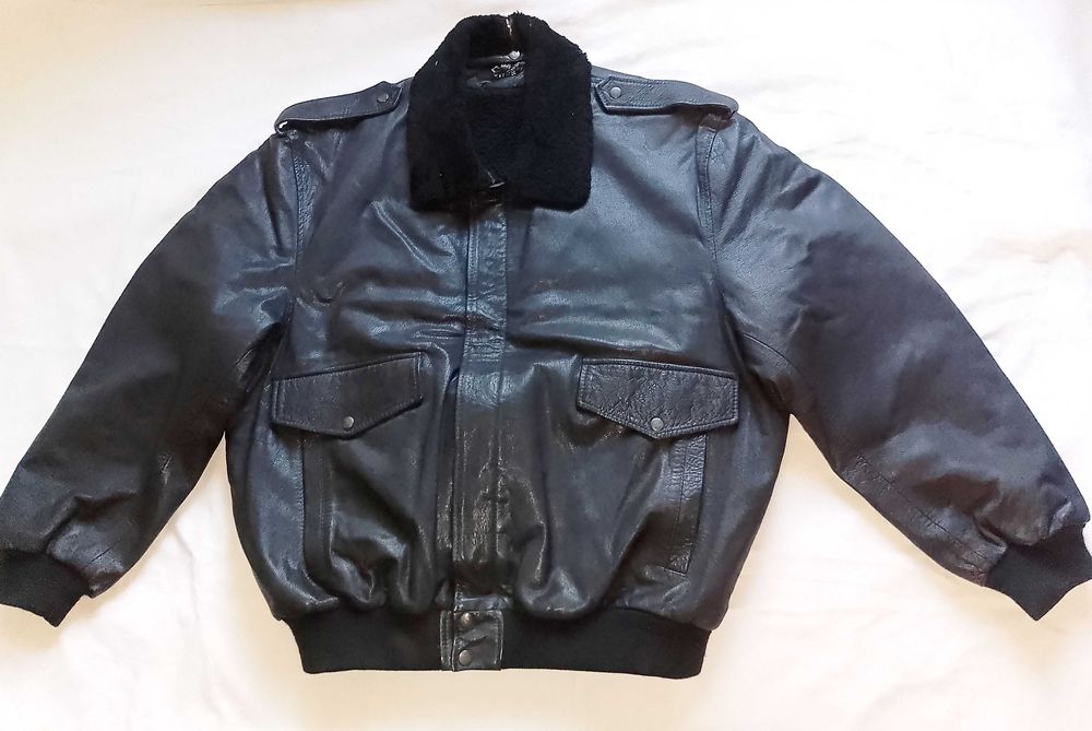 Пилотско Авиаторско Кожено Яке тип Бомбър