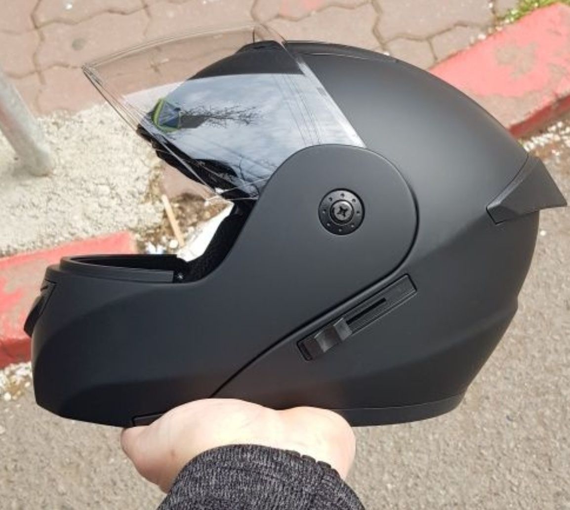 Casca scuter/moto fullface flip up modular motorcycle helmet delivery
