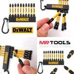 Комплект ударни битове с карабинер DeWALT DT7274, PZ2/PZ3/PH2 10 бр.
