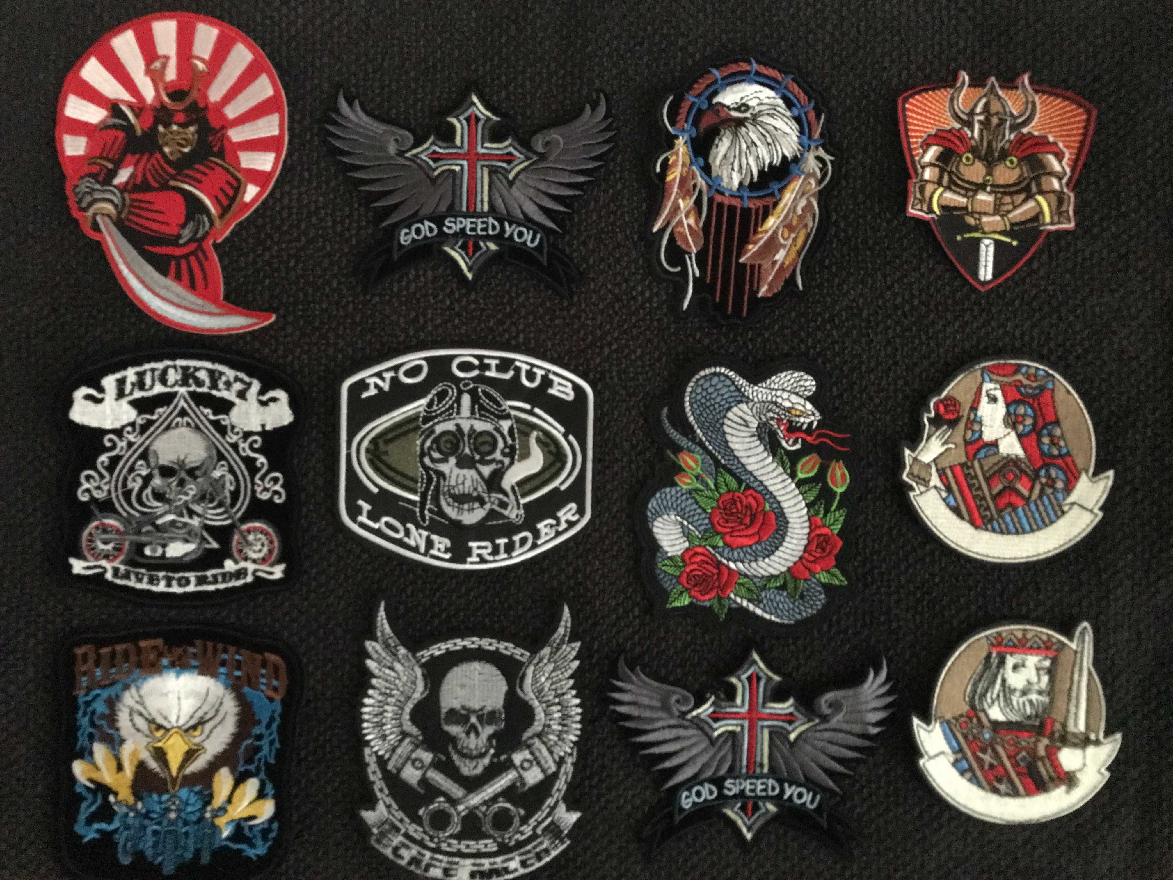 Petic/Patch/Emblema brodat geaca/vesta/etc piele/textil moto/rock/punk