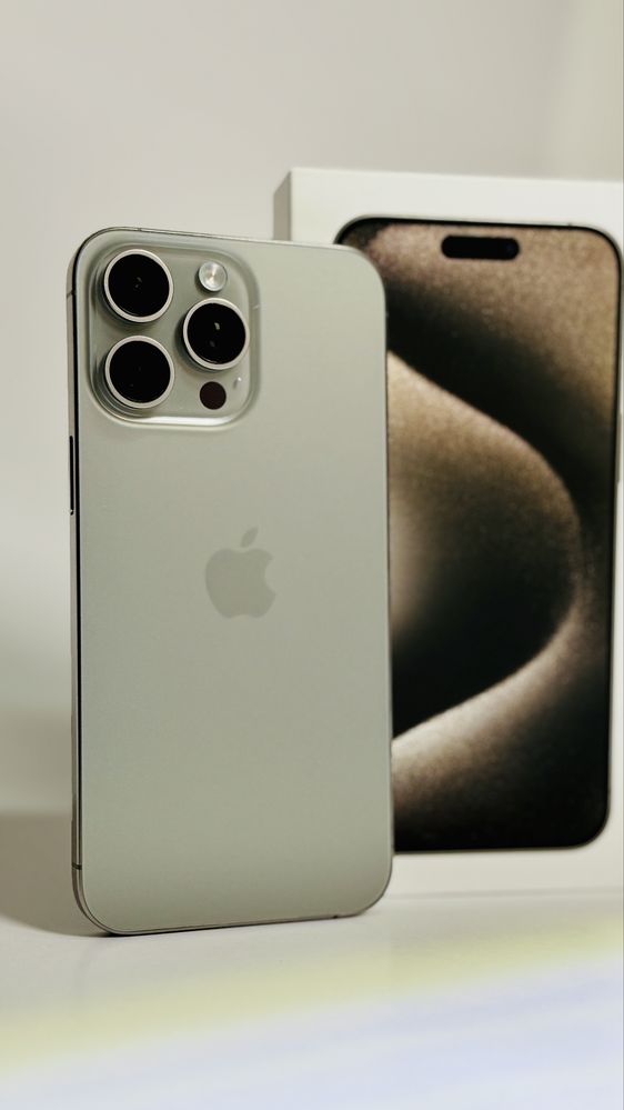 iPhone 15 Pro Max 512GB eMag garantie Natural Titanium 87% Neverlocked