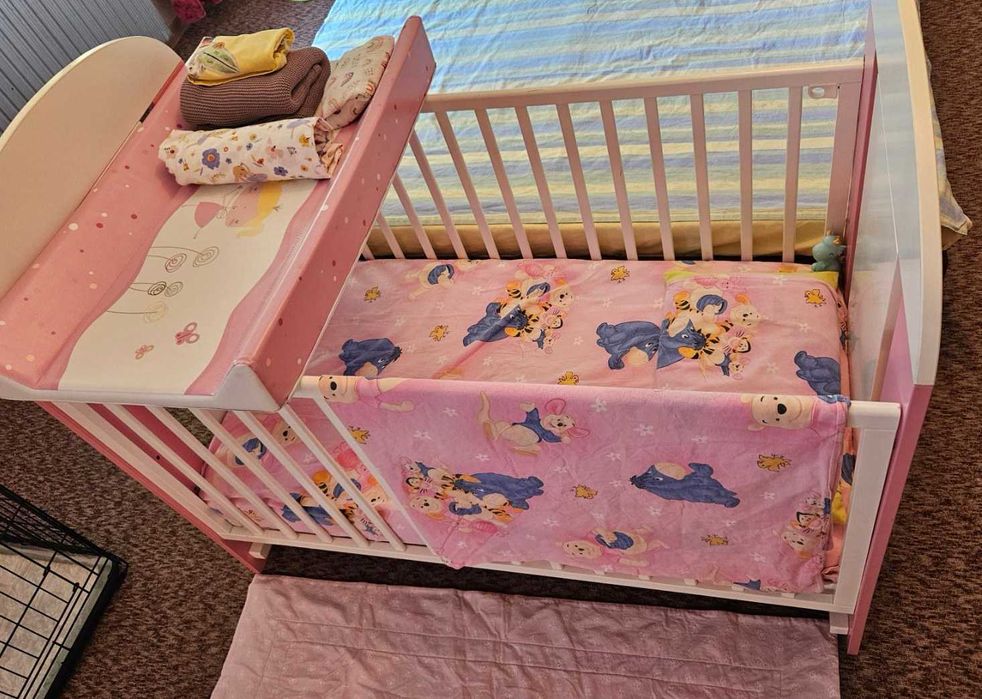 НАМАЛЕНИЕ комплект бебешка КОШАРА Little Princess + СКРИН + ПОВИВАЛНИК