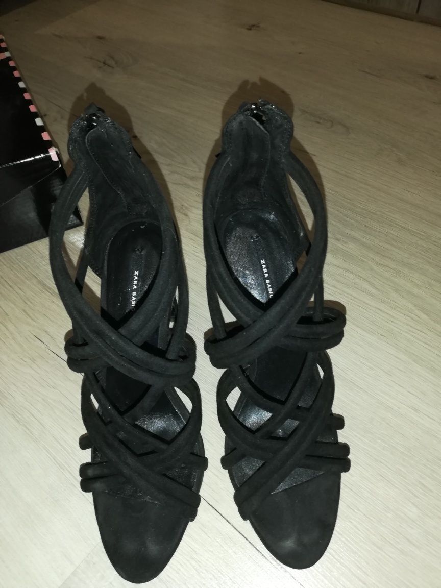 Sandale zara culoarea negru