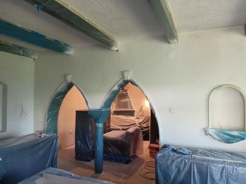 Zugrav/ Vopsea lavabila cu pompa Airless sau trafalet