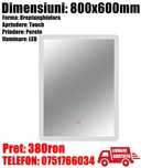 Oglinda Baie Led Smart Touch 60 x 80cm Margine Lumi LivratGratuit BV