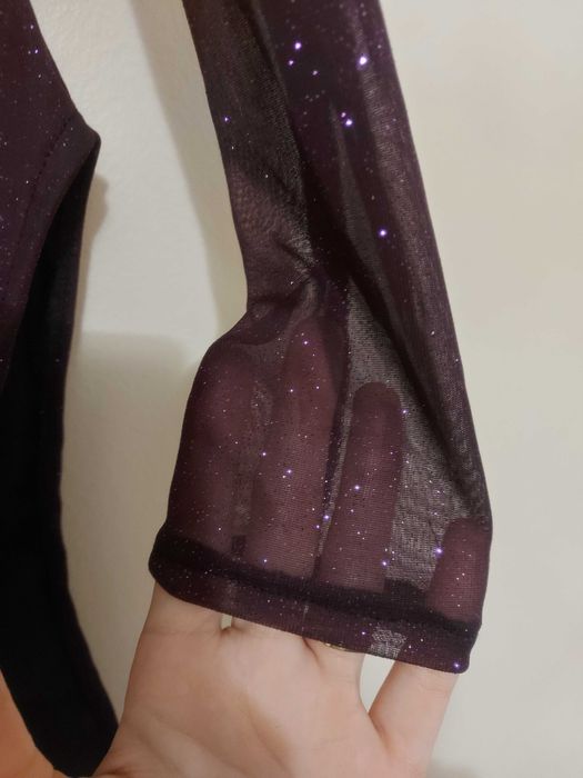 Body mov cu sclipici