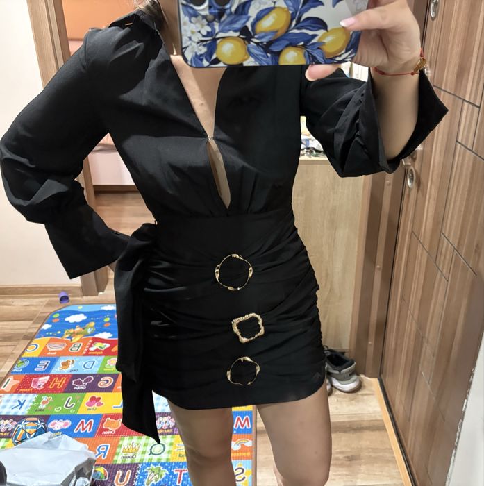 Дамска черна рокля