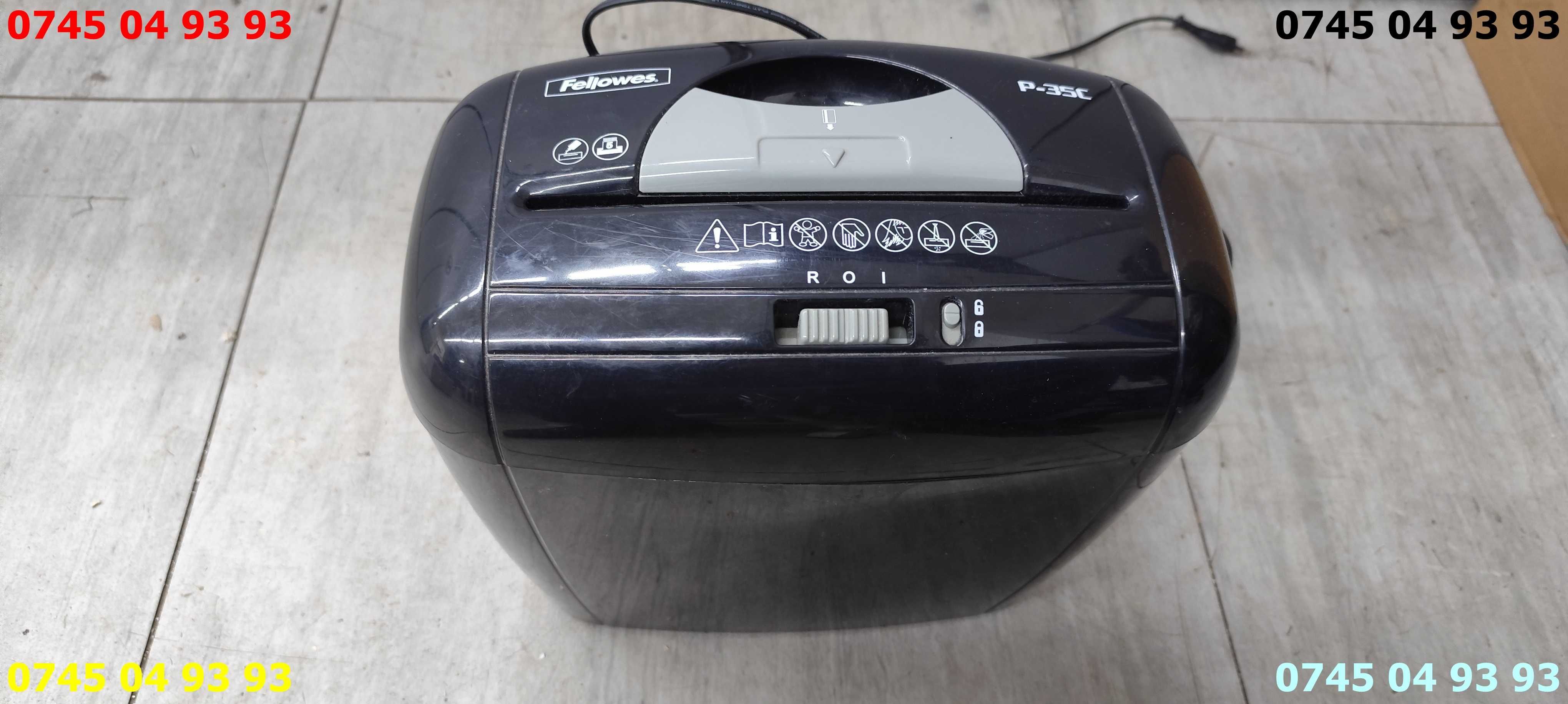 tocator shreder distrugator hartie si cartele FELLOWERS P35C cu cos