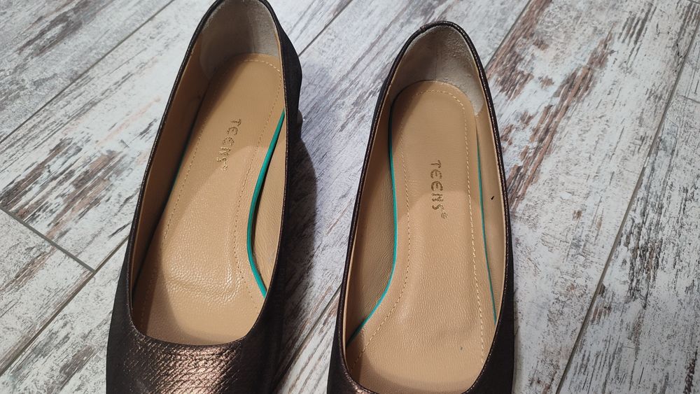 Елегантни обувки кафяви/бронзови