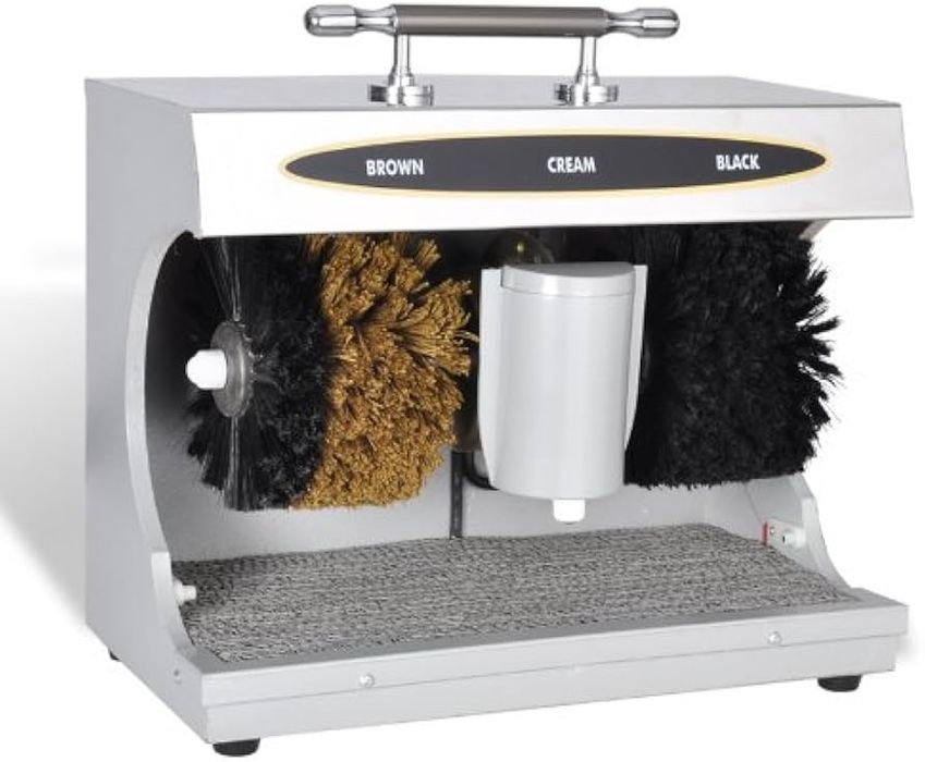 Aparat Curățare Pantofi Electric cu 3 Perii și Dispenser Cremă | 90 €