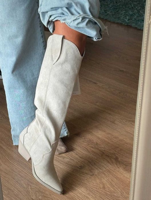 Cizme grii O la VOGA - Marimea 37