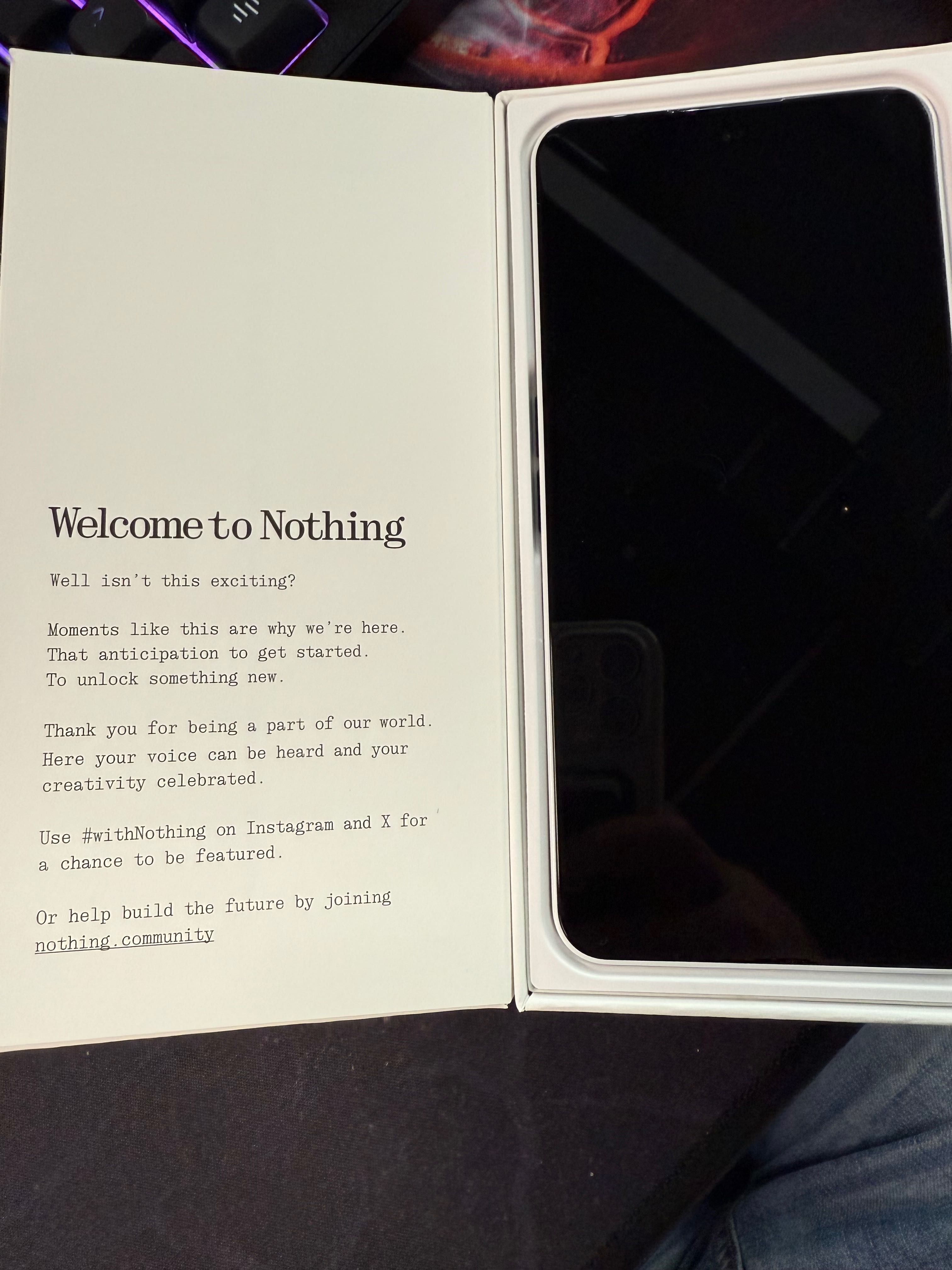 Nothing Phone 3a + nothing buds a