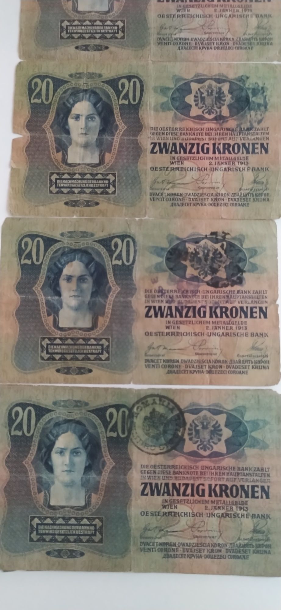 Bancnote din timpul imperiului Austro-Ungar