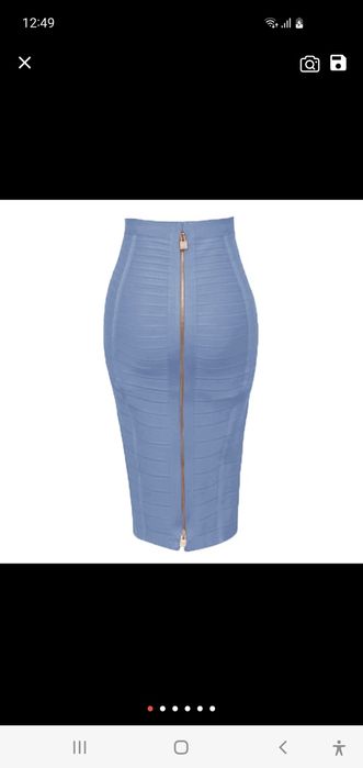 Fusta din material elastic  tip bandaje, nou-nouța!