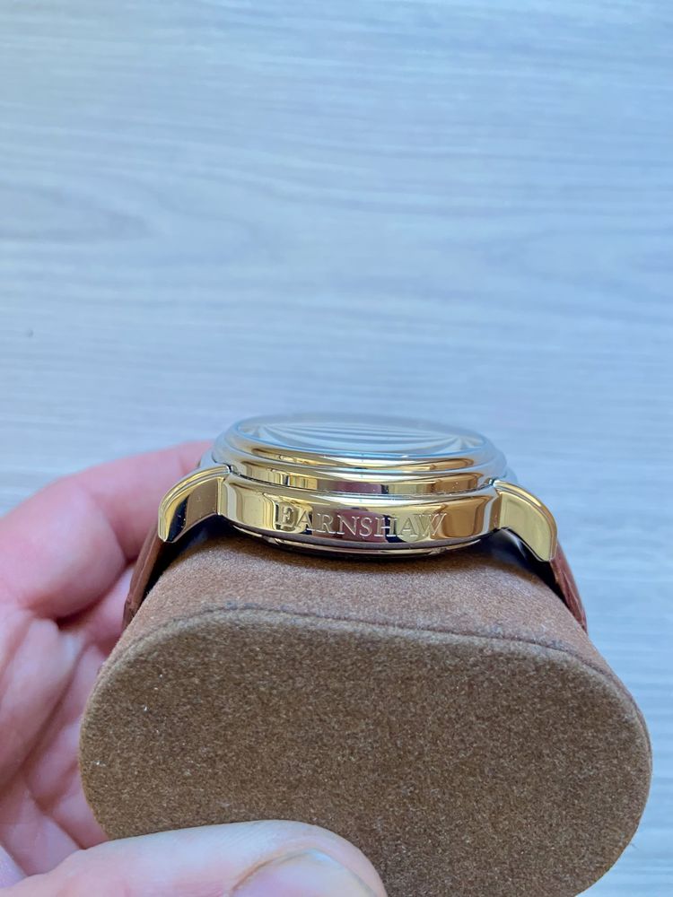 НОВ Thomas Earnshaw Longcase Automatic Gold Мъжки Часовник