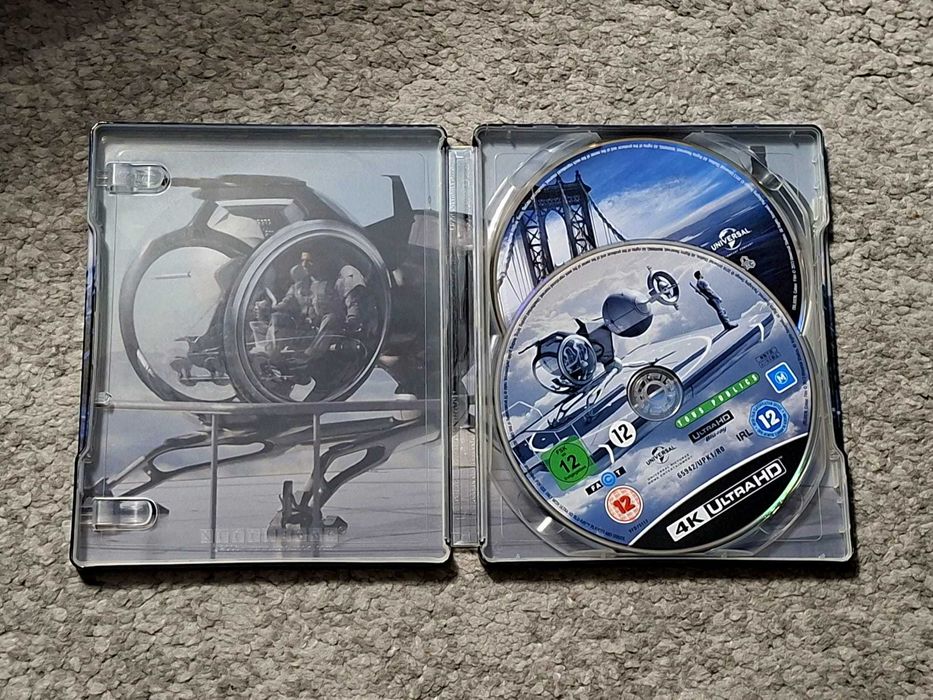 Steelbook blu-ray 4k + 2k - OBLIVION - impecabil, ca nou (j-card), Ro