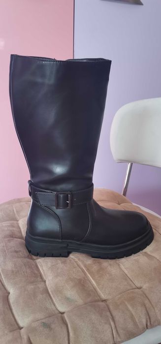 Детски черни ботушки