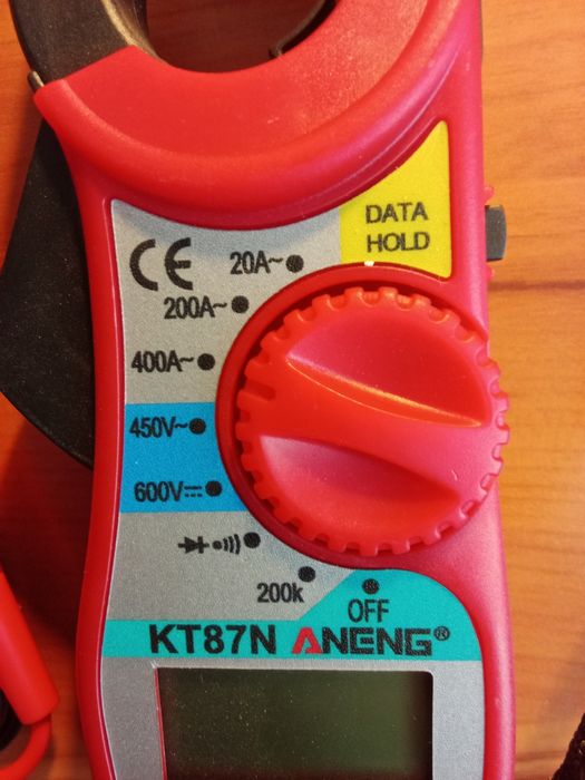 Токовые клещи MT187 простые компактные