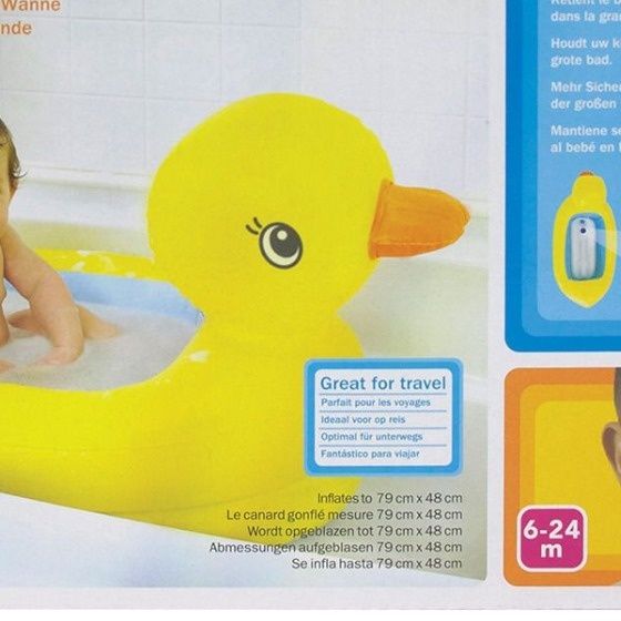 Cădiță gonflabilă rață Munchkin