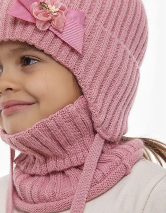 Детские шапик со снудом