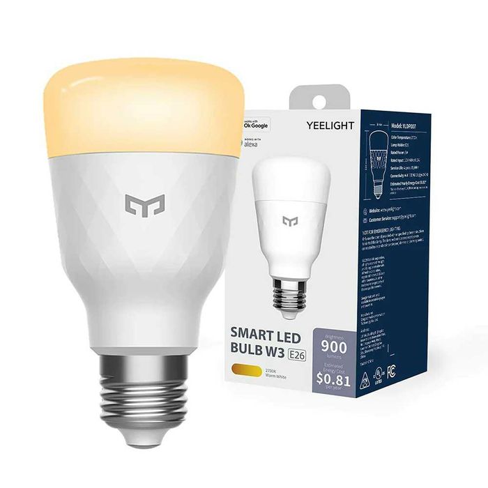 Xiaomi Yeelight W3 Smart Bulb warm white Dimmable - НОВИ Смарт Крушки