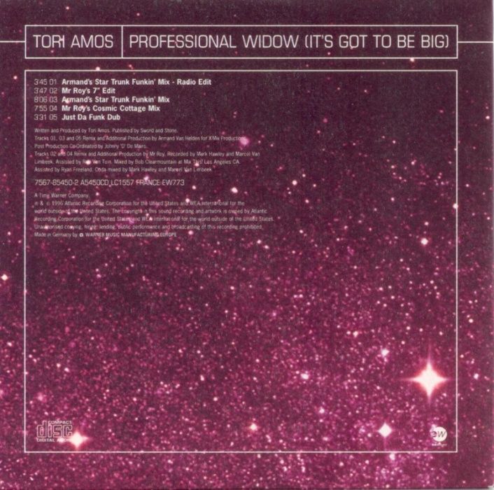 CD original Tori Amos ‎– Professional Widow