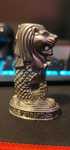 Figurina  metalica Merlion / suport