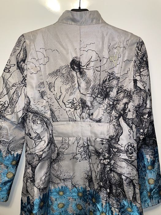 Trench, palton brocart Desigual mărimea 40