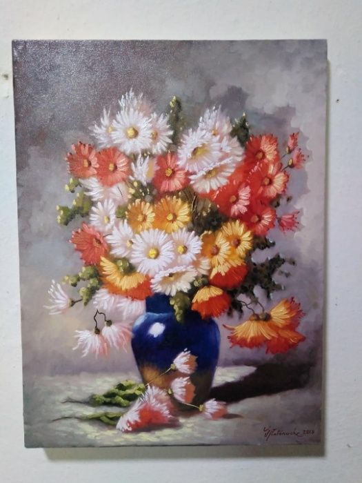 Tablou "Crizanteme" - 30x40 cm