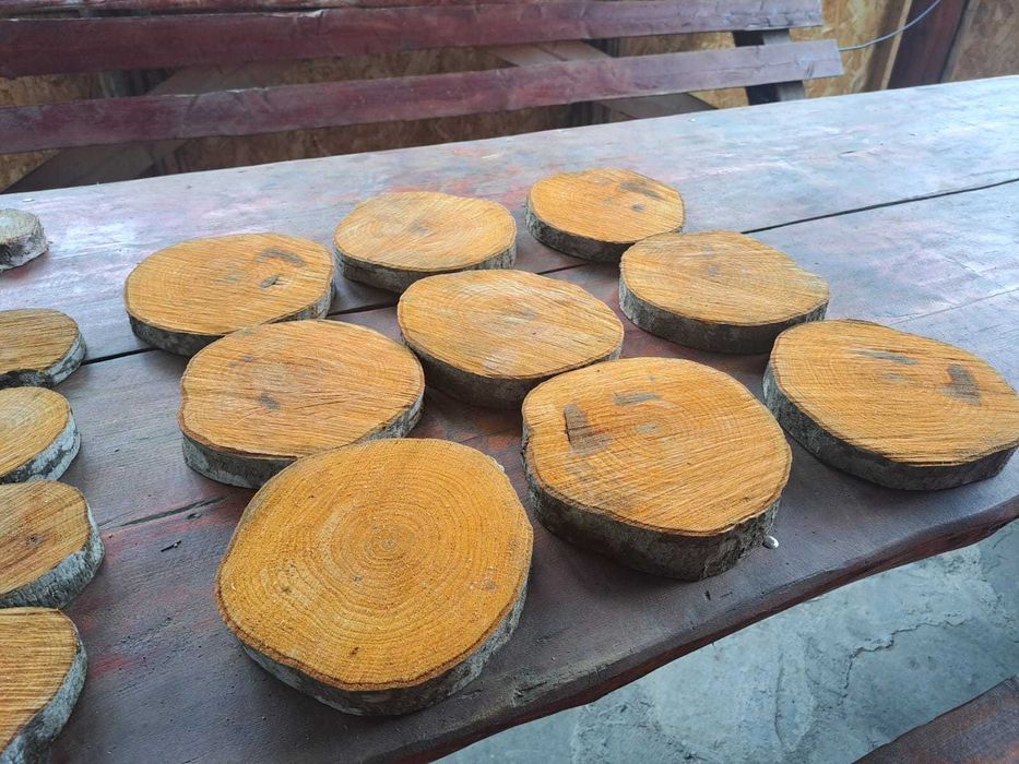 Rondele lemn, diverse mărimi / diverse specii / handmade / Natural