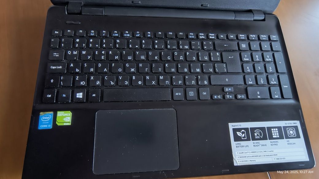 Лаптоп Acer Aspire E5-572G-39KG