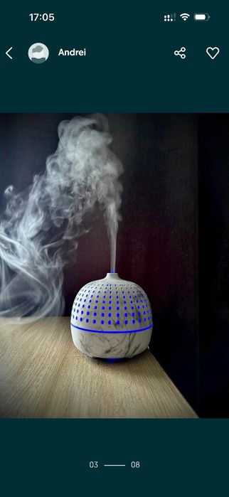 Umidificator + ulei esential violete