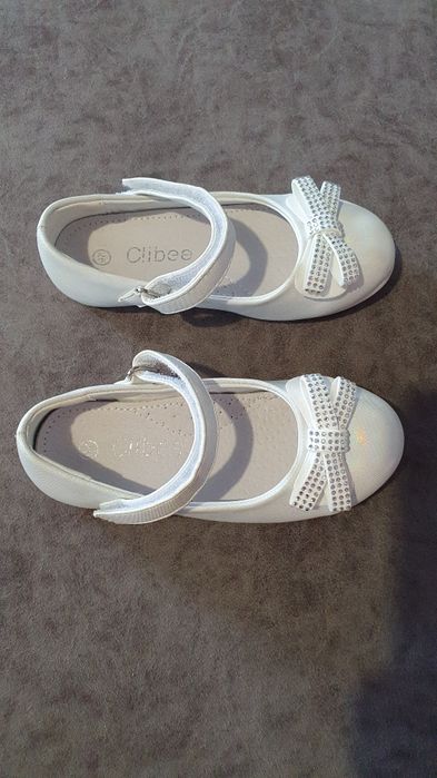 Обувки официални бели момиче N26