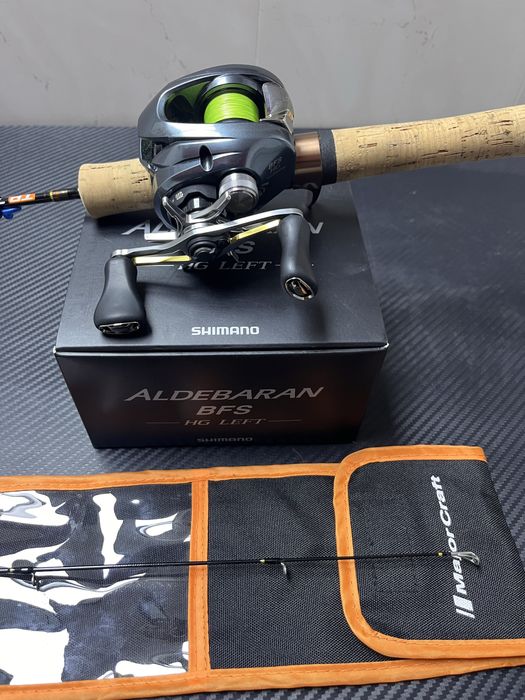 Combo Shimano Aldebaran BFS cu Major Craft Trapara
