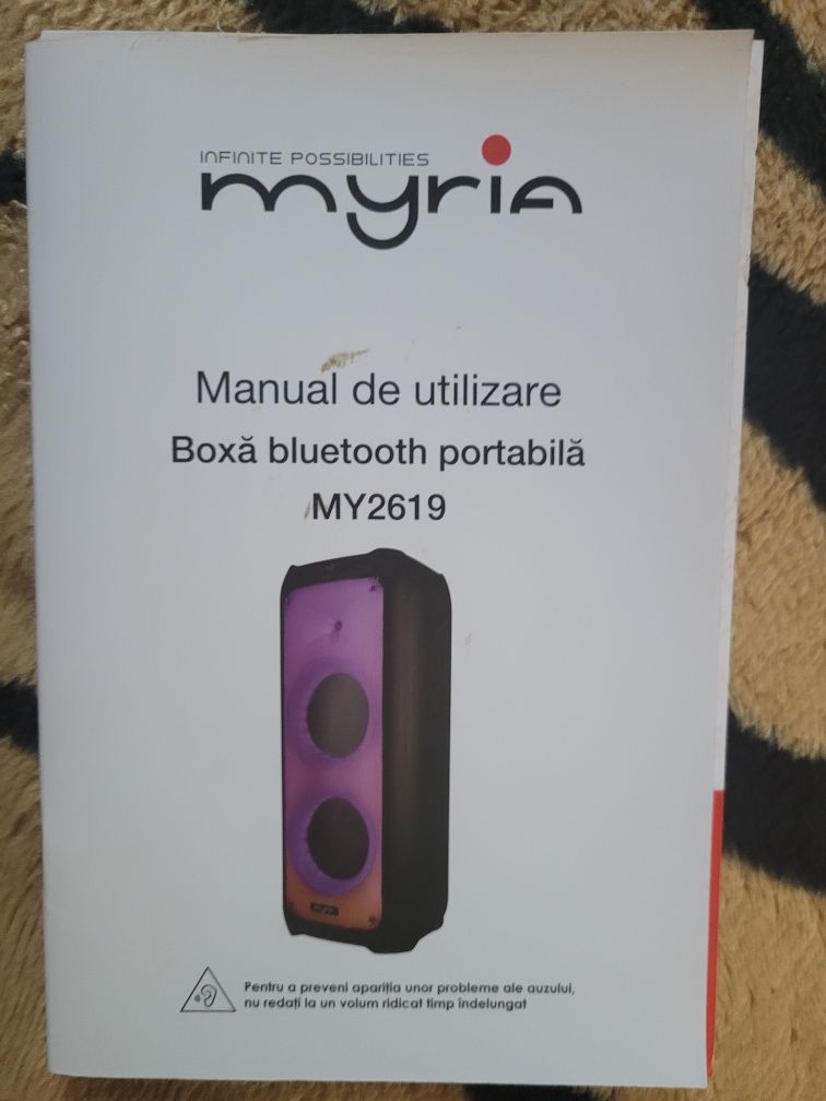 Vând boxă bluetooth portabila MY2619