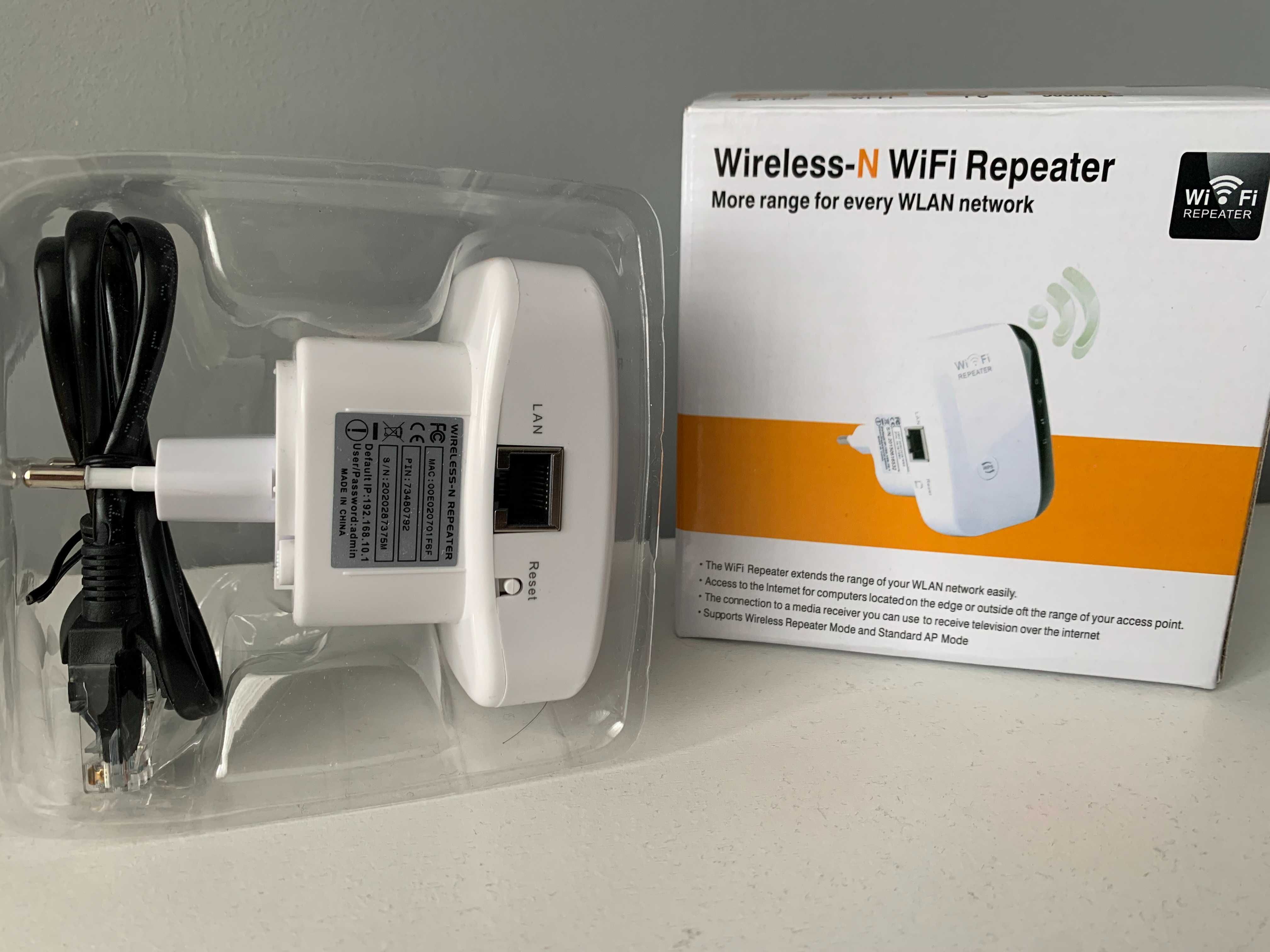 Безжичен интернет усилвател Wireless-N WiFi Repeater, 300 mbps,