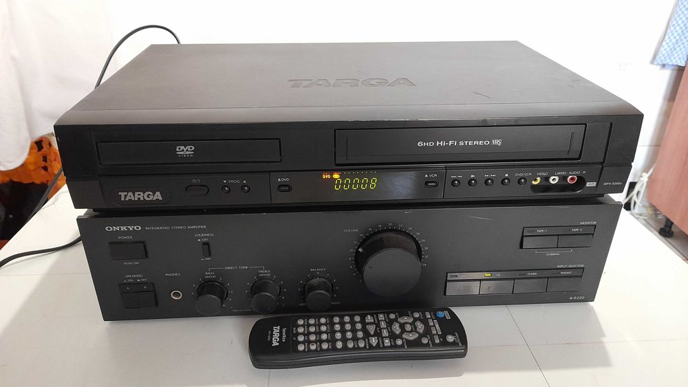 dvd+videorecorder vhs targa