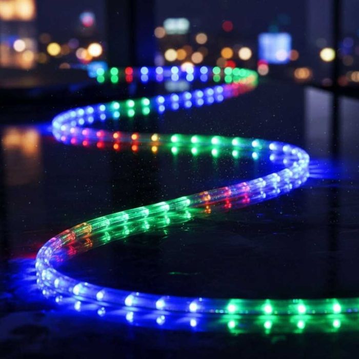 Светещ LED маркуч 10 метра за коледна украса