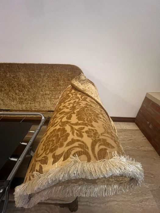 Canapea extensibilă + fotoliu stil baroc (Chippendale) lemn masiv,noi