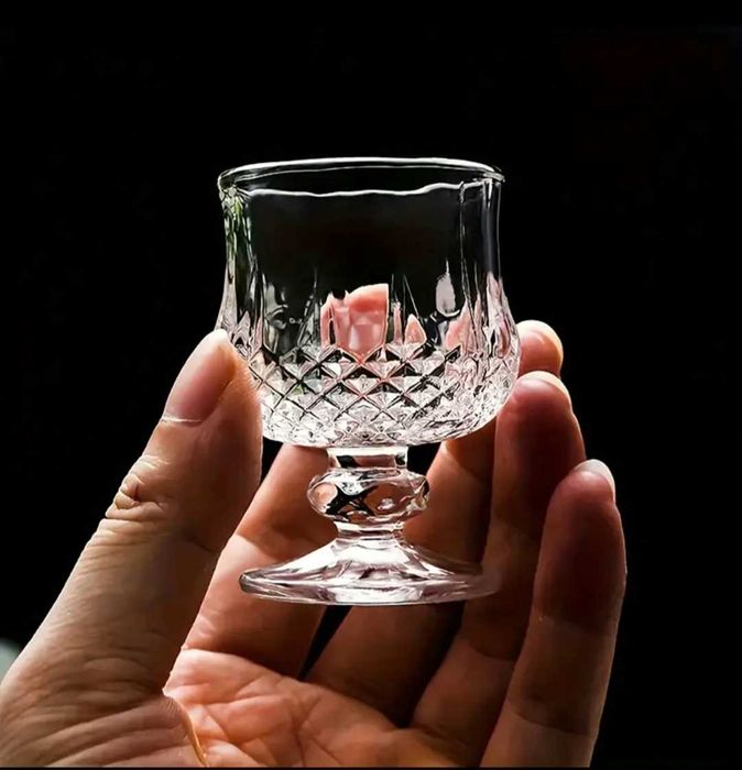 Стъклени чаши за шот с кристално покритие