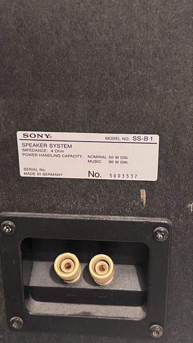 Boxe SONY SS-B 1, 4 Ohm, de o calitate foarte buna