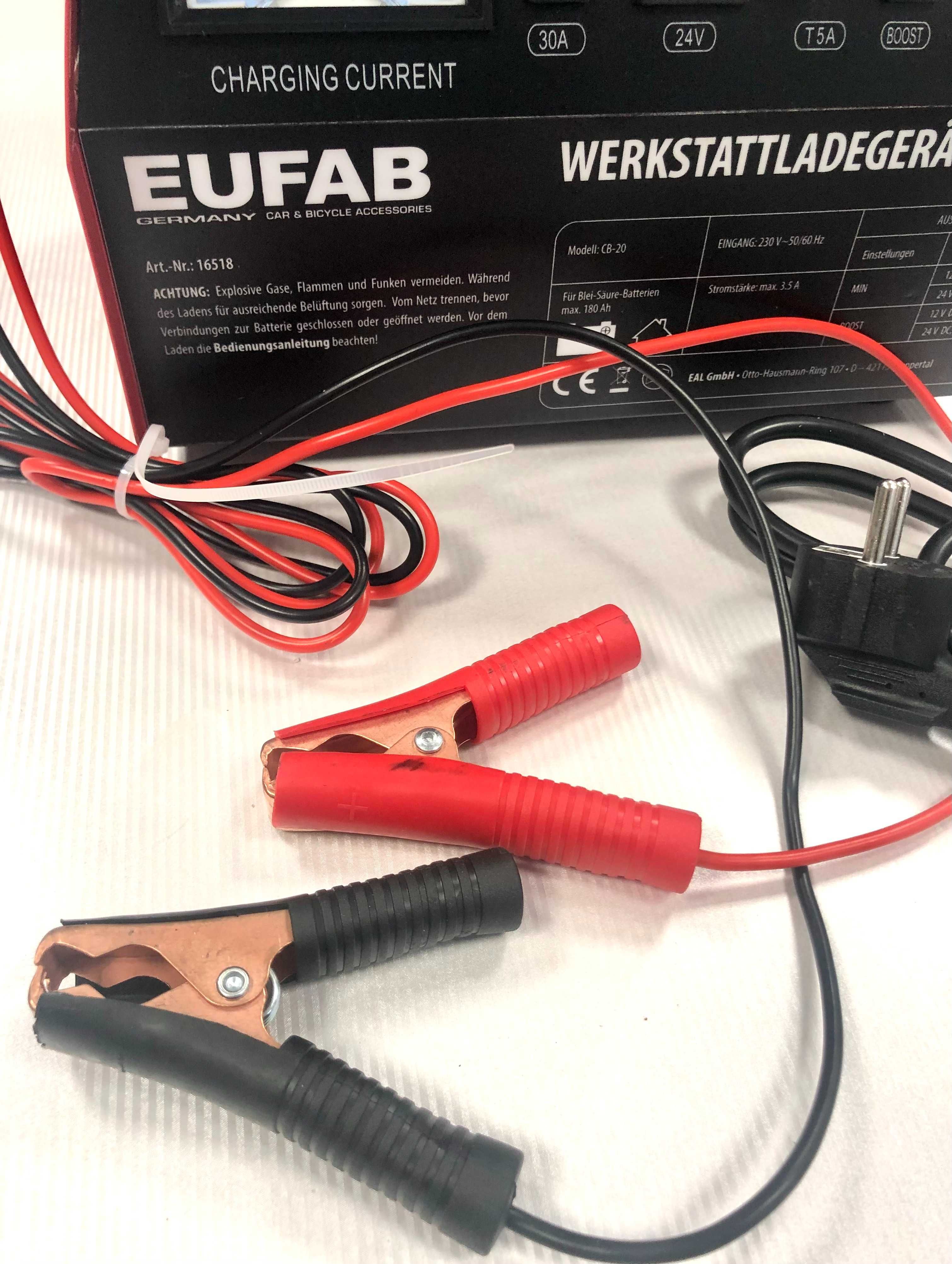 Зарядно за акумулатор 12/24 V, EUFAB-Germany